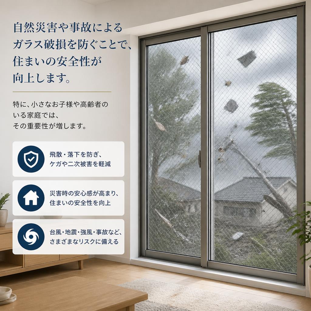 安全性を高めるガラス破損防止のメリット