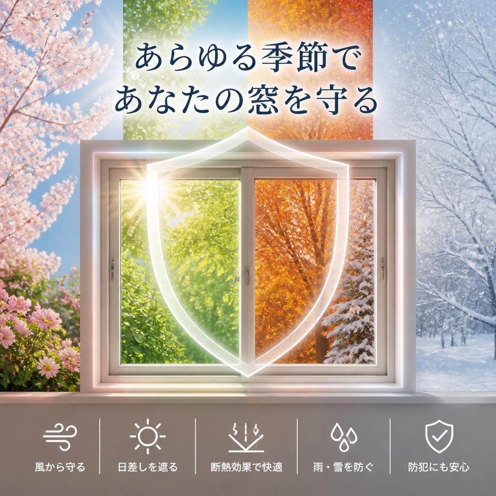 あらゆる季節であなたの窓を守る