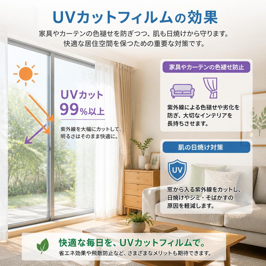 日焼け対策で家具や肌を守る