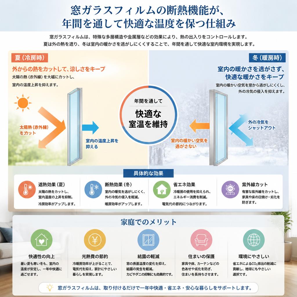 断熱効果で快適な住環境