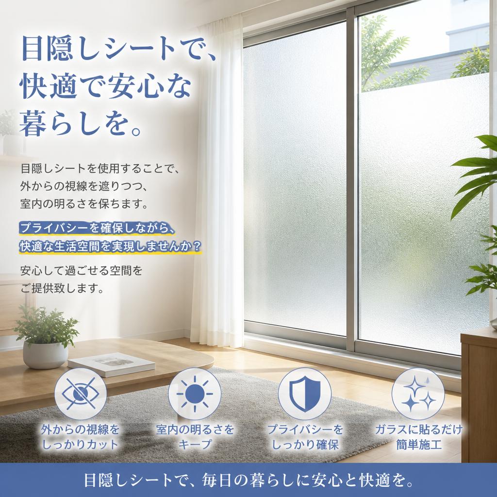 プライバシーを守る目隠しシート