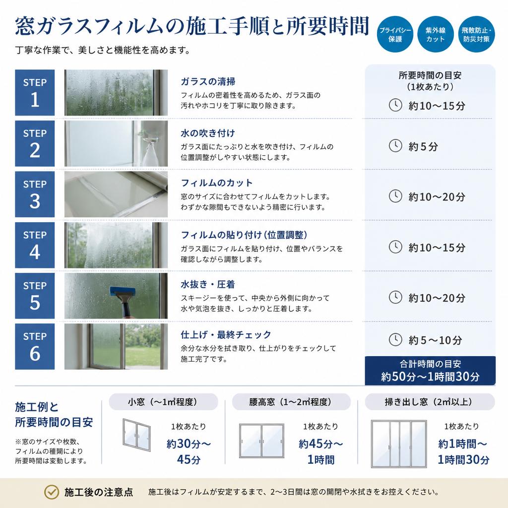 3. 施工の流れと所要時間