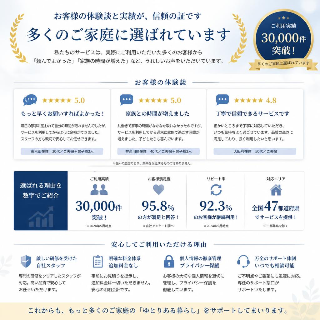 4. お客様の声と実績