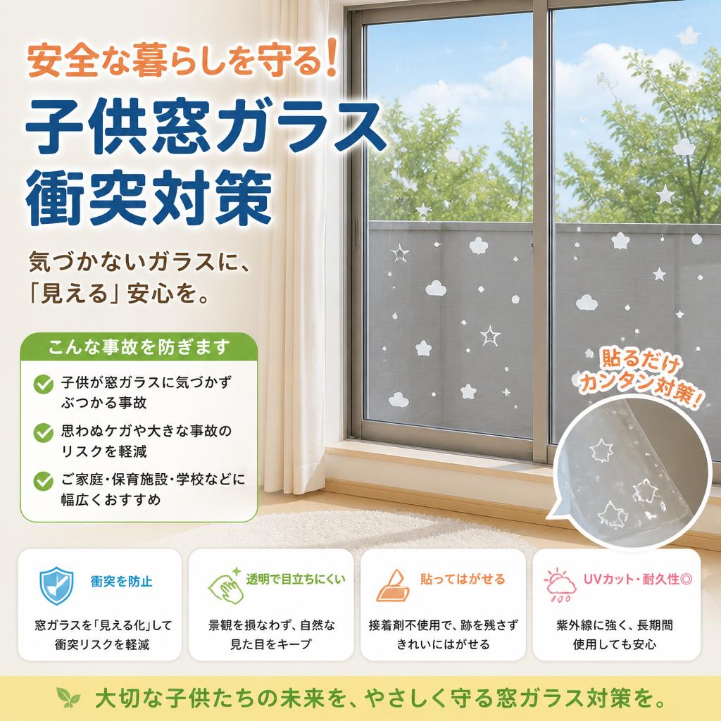 安全な暮らしを守る！子供窓ガラス衝突対策