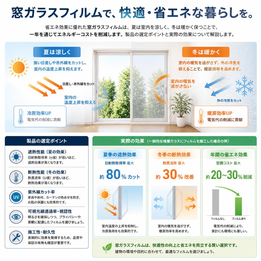 3. エネルギー効率を考えたフィルムの選び方